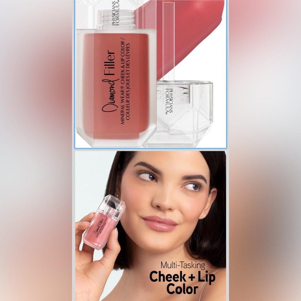 NWT Physicians Formula Dewy Mineral Blush & Lip Tint — Radiant Pink